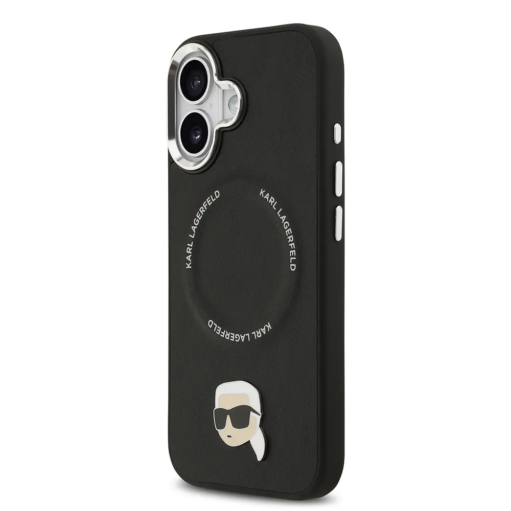 iPhone 17 MagSafe Uyumlu PU Deri Kılıf - Karl Lagerfeld