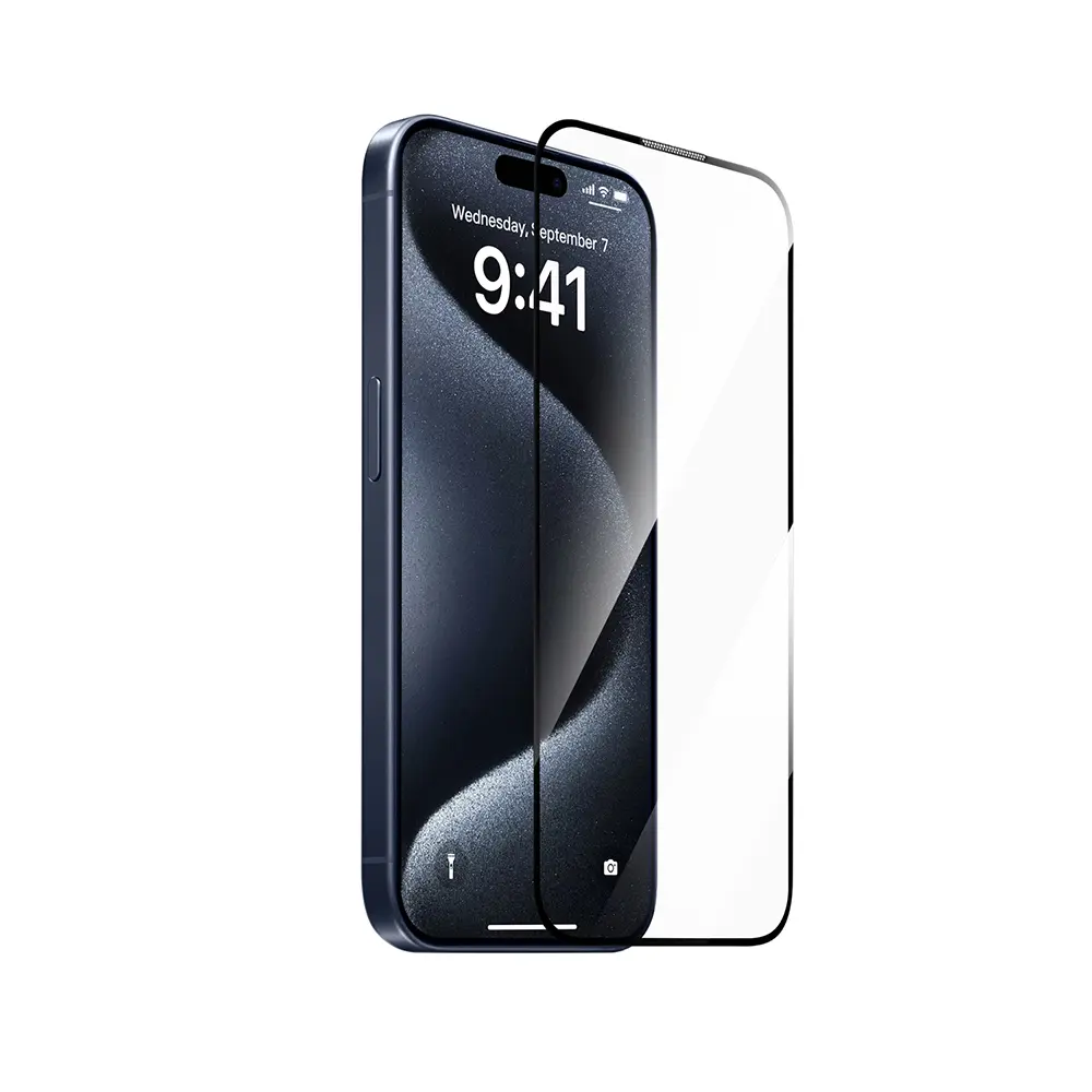 iPhone 17 Pro Temperli Cam Ekran Koruyucu, Kolay Uygulama Aparatlı - Wiwu SQ-008