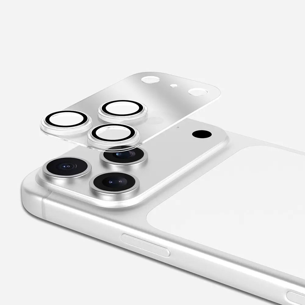iPhone 17 Pro Kamera Lens Koruyucu, Bütünleşik Şeffaf Tasarım - Youngkit Armor