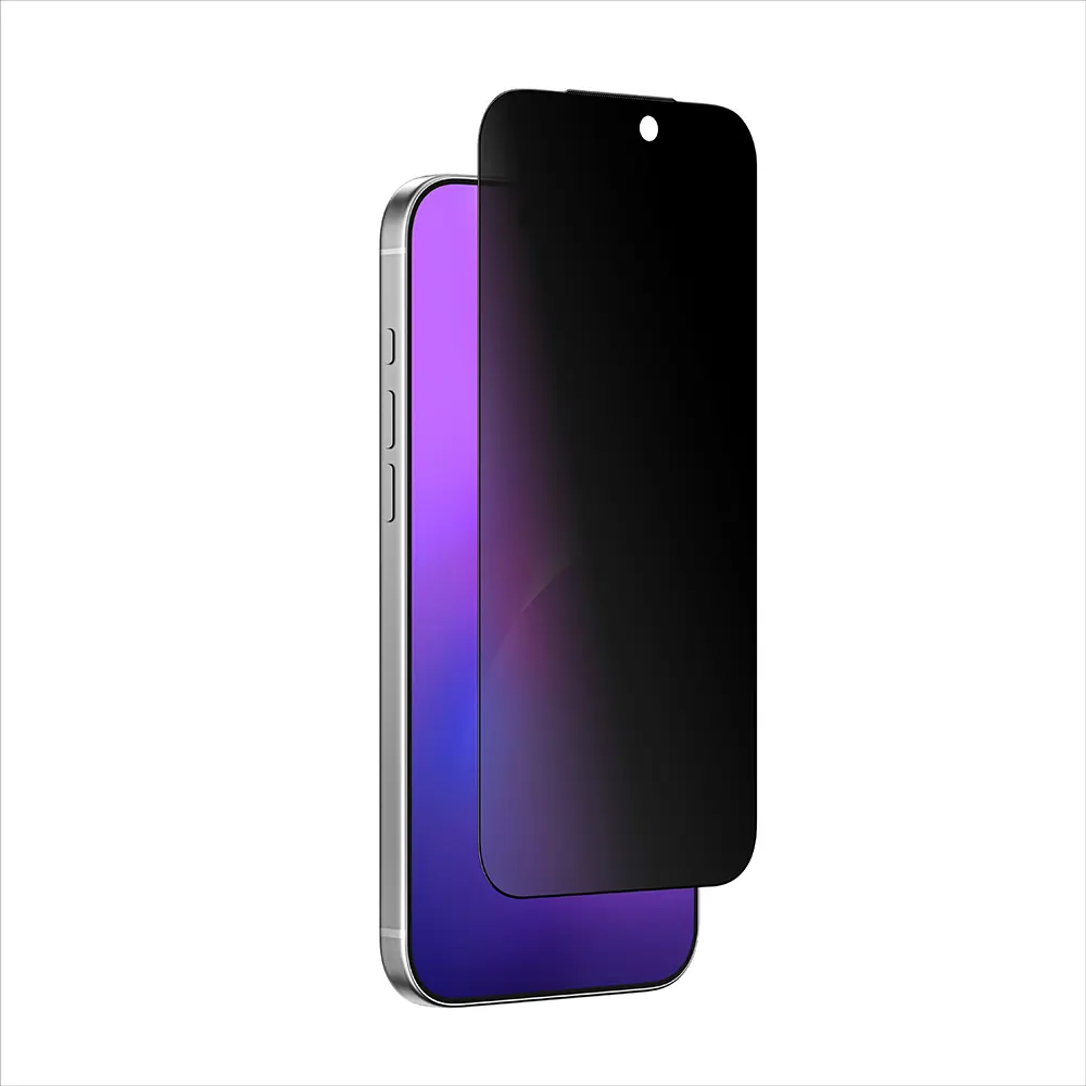 iPhone 17 Pro Gizlilik Filtreli Temperli Cam Ekran Koruyucu - Amazingthing Titan Privacy