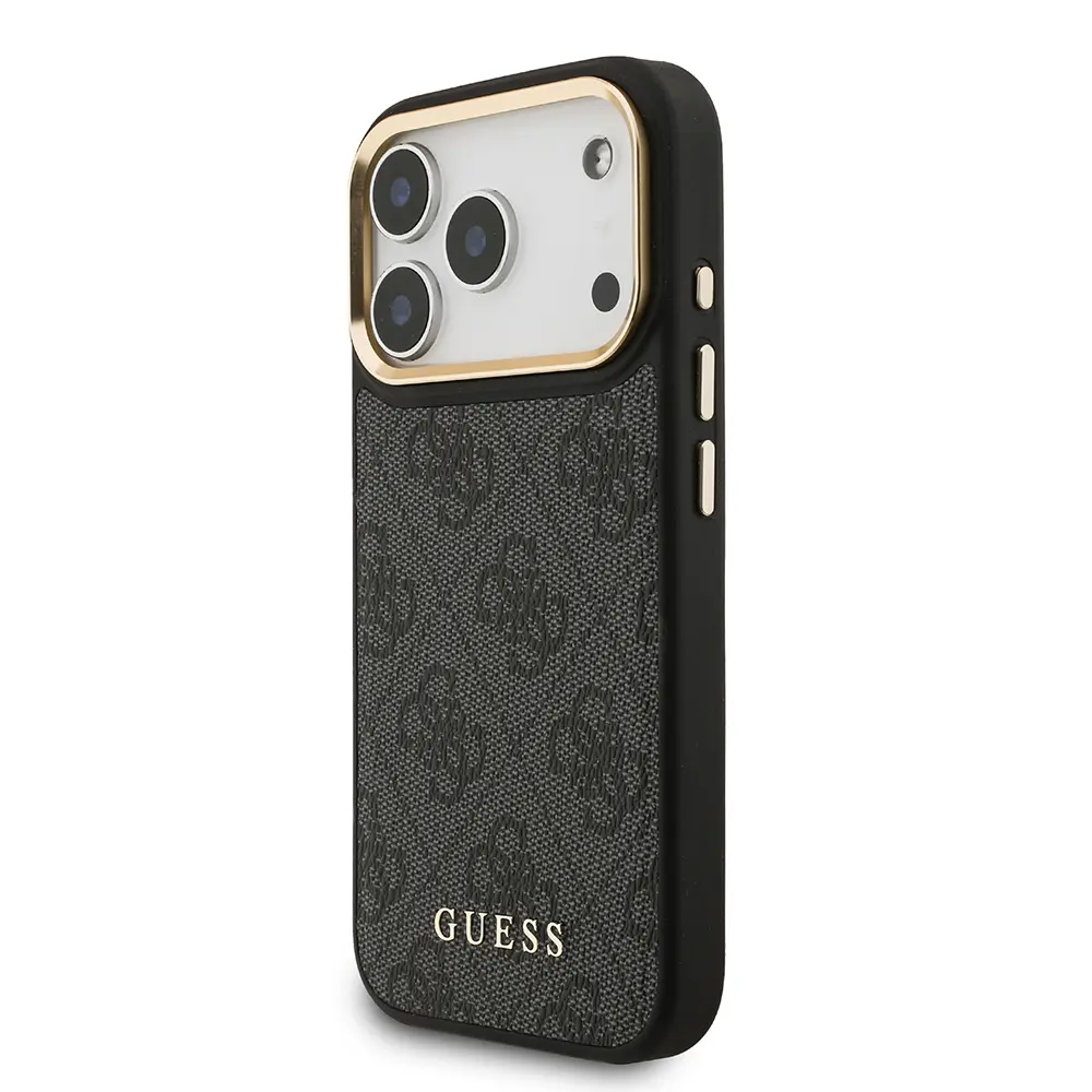 iPhone 17 Pro MagSafe Uyumlu Kartlıklı Askılı Kılıf - Guess 4G Logo