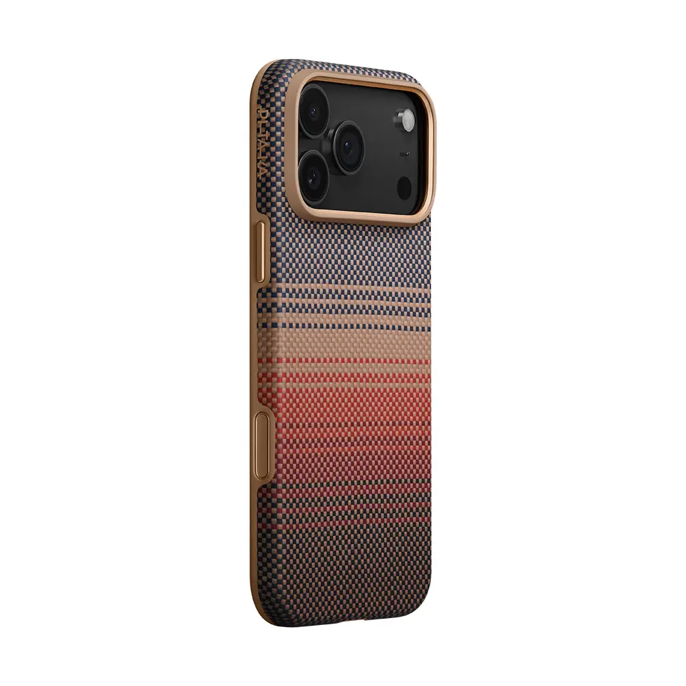 iPhone 17 Pro MagSafe Uyumlu Aramid Fiber Kılıf - Pitaka Sunset-Moonrise