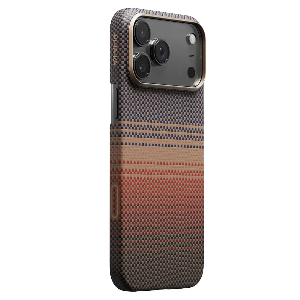 iPhone 17 Pro MagSafe Uyumlu Aramid Fiber Kılıf - Pitaka Sunset-Moonrise