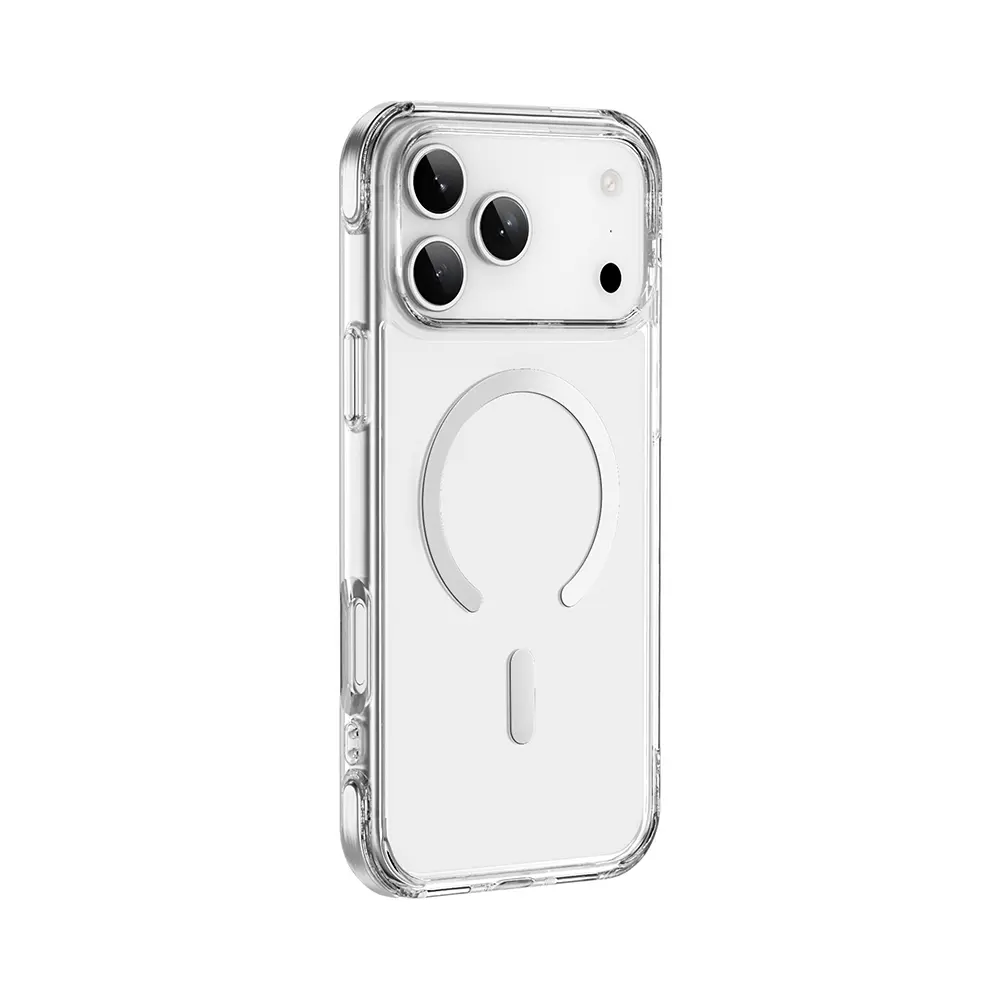 iPhone 17 Pro MagSafe Uyumlu Şeffaf Kılıf - Wiwu Titanium Pro