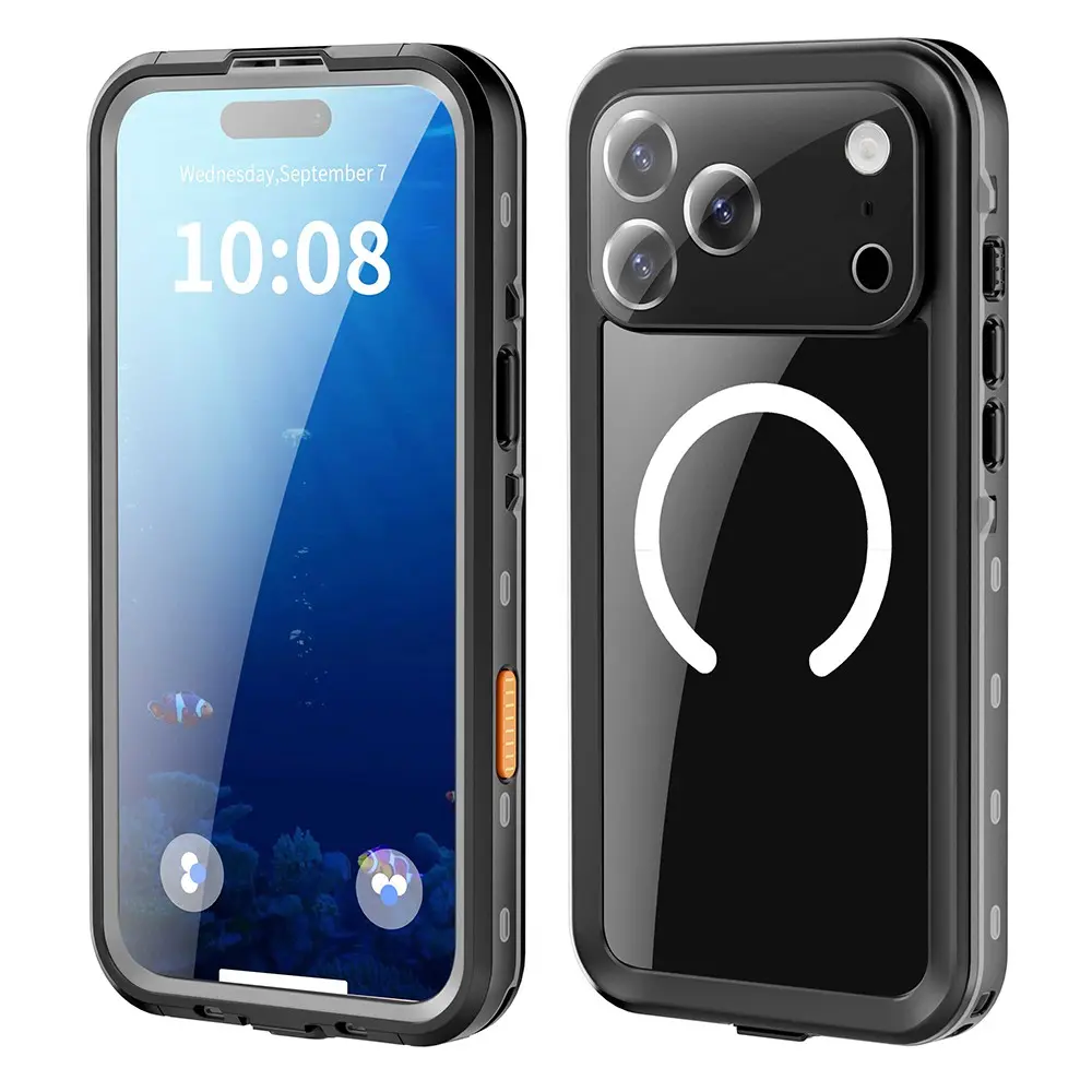 iPhone 17 Pro Max Su Geçirmez Kılıf - Zore 1-1 PC+TPU