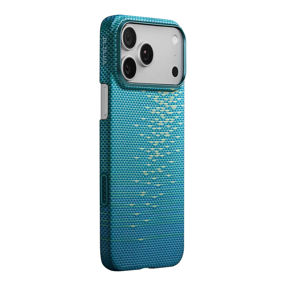 iPhone 17 Pro Max MagSafe Uyumlu Aramid Fiber Kılıf - Pitaka Glints of Gold Ultra Slim