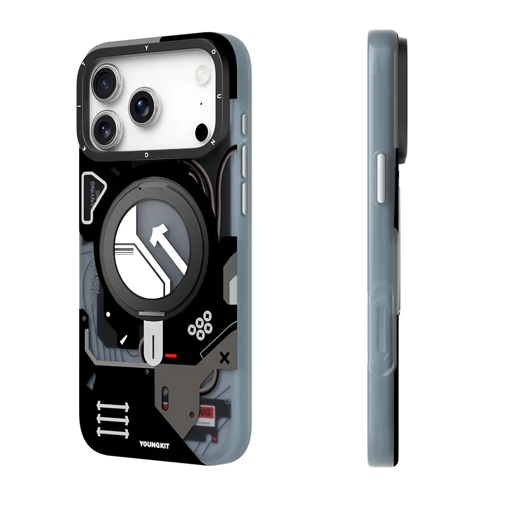 iPhone 17 Pro Max MagSafe Uyumlu Halka Standlı Kılıf - Youngkit Starship