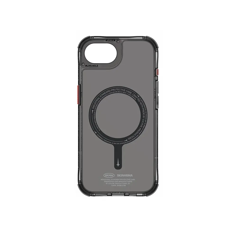 iPhone 17e MagSafe Uyumlu Şeffaf Airbag Kılıf - Skinarma Saido
