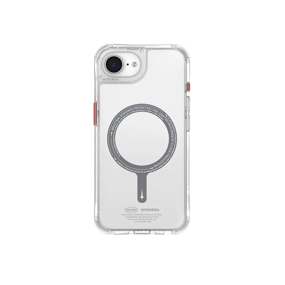 iPhone 17e MagSafe Uyumlu Şeffaf Airbag Kılıf - Skinarma Saido