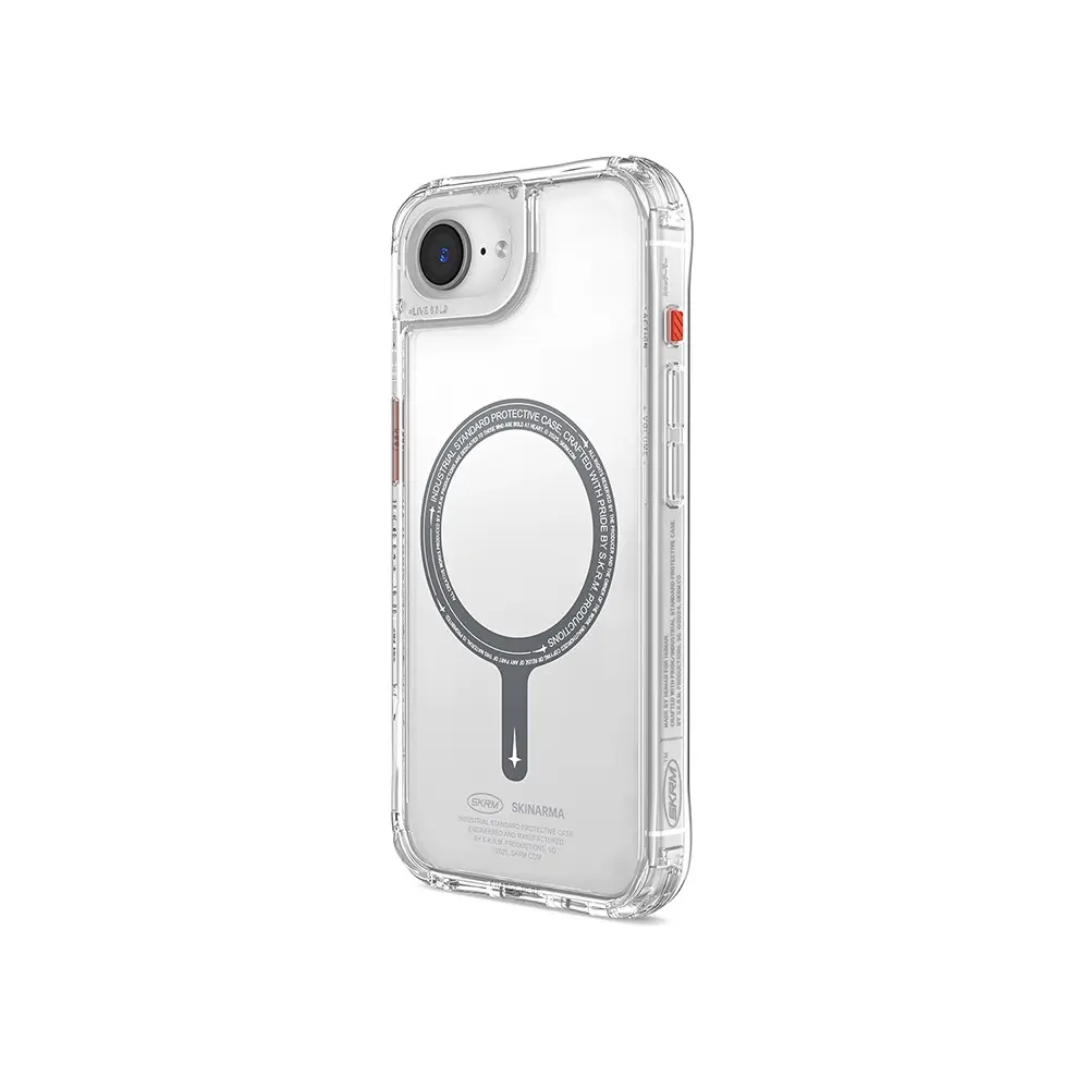 iPhone 17e MagSafe Uyumlu Şeffaf Airbag Kılıf - Skinarma Saido
