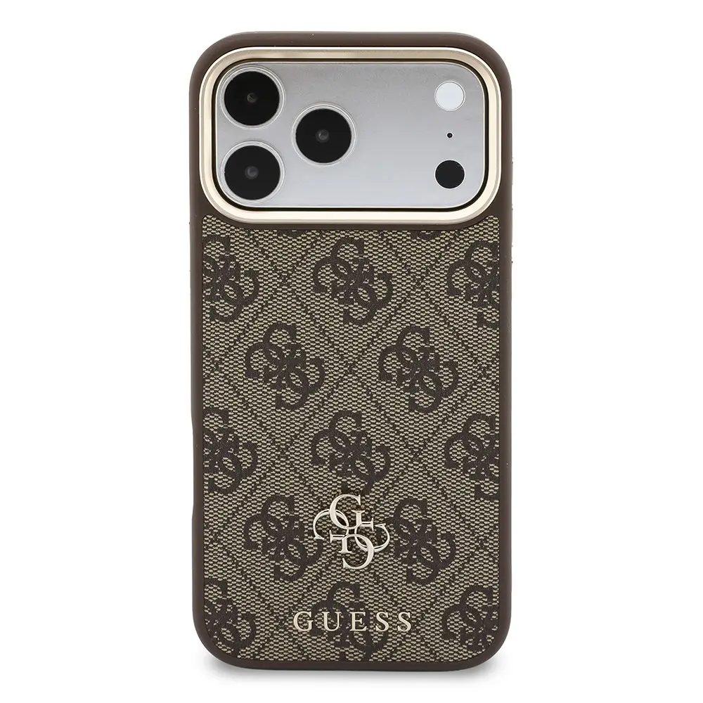 iPhone 18 Pro Guess Lisanslı 4G Yazı Logolu Kılıf, Kartlık ve Askı İpi Seti