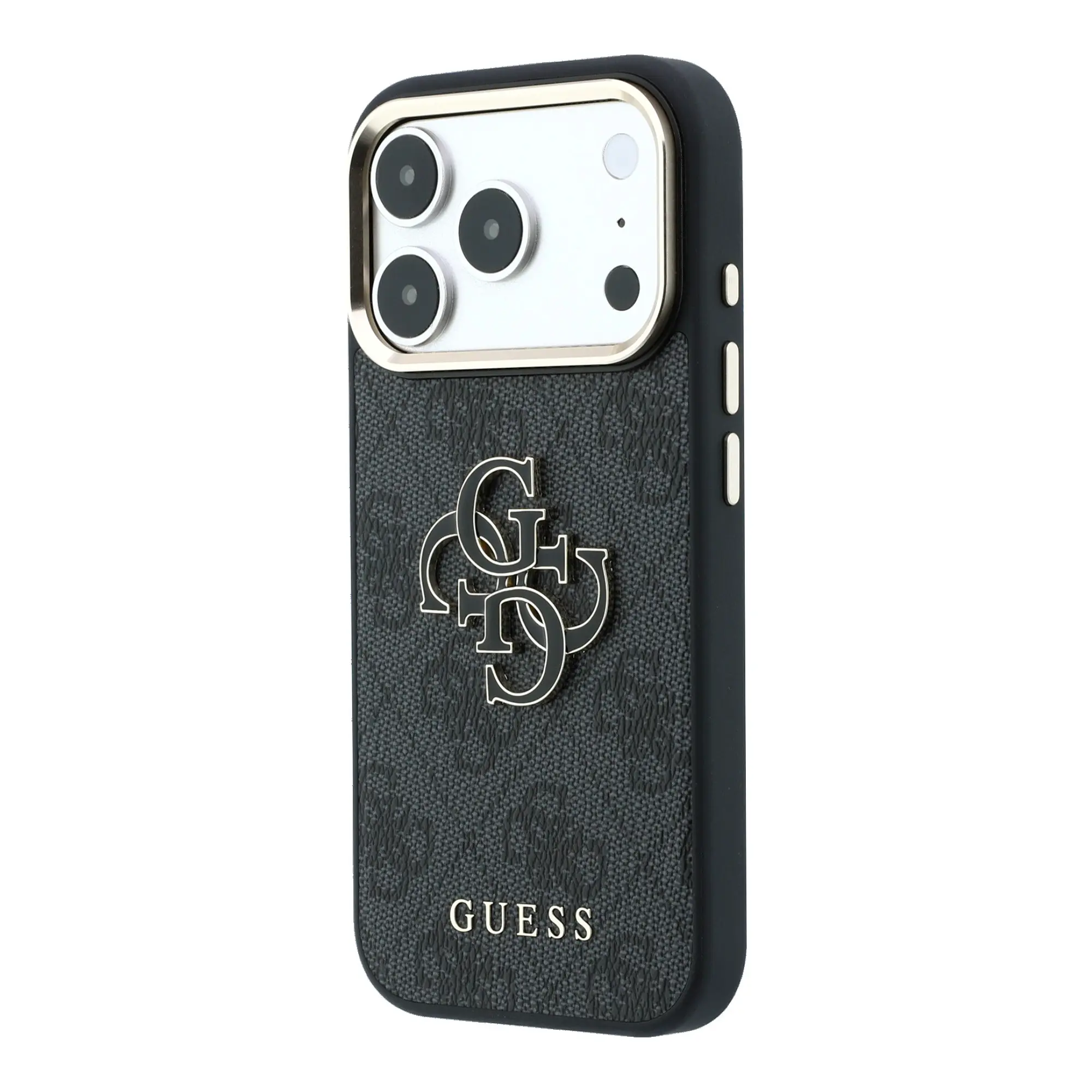 iPhone 18 Pro Kılıf, 4G Büyük Resin Logolu PU Kapak - Guess