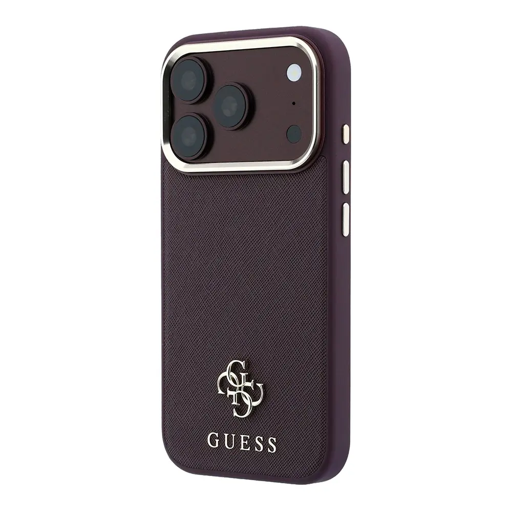iPhone 18 Pro MagSafe Uyumlu PU Deri Kılıf - Guess Saffiano