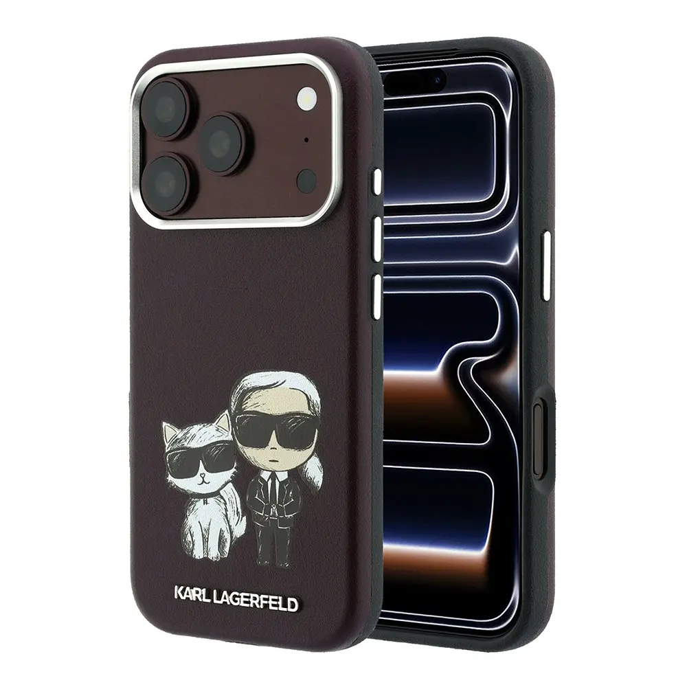 iPhone 18 Pro MagSafe Uyumlu PU Kılıf - Karl Lagerfeld K&C Bodies Sketch