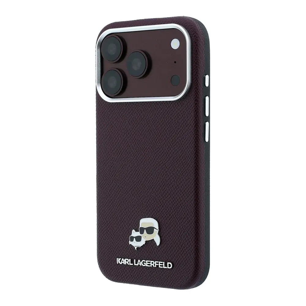 iPhone 18 Pro MagSafe Uyumlu PU Kılıf - Karl Lagerfeld K&C Heads