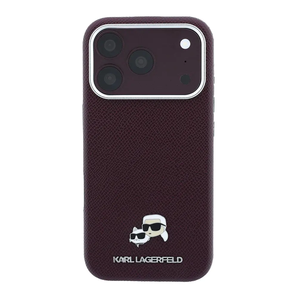 iPhone 18 Pro MagSafe Uyumlu PU Kılıf - Karl Lagerfeld K&C Heads