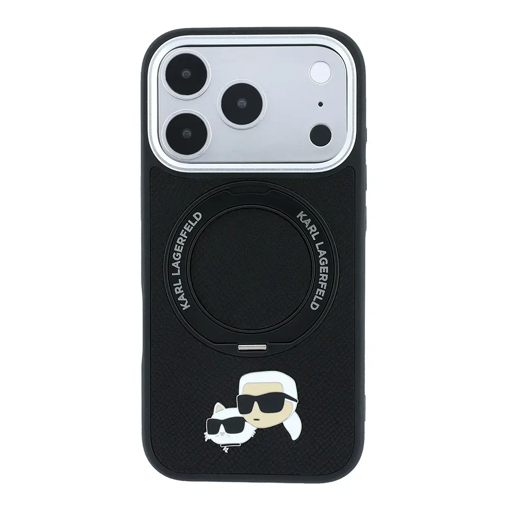 iPhone 18 Pro MagSafe Uyumlu Standlı Kılıf - Karl Lagerfeld K&C Heads