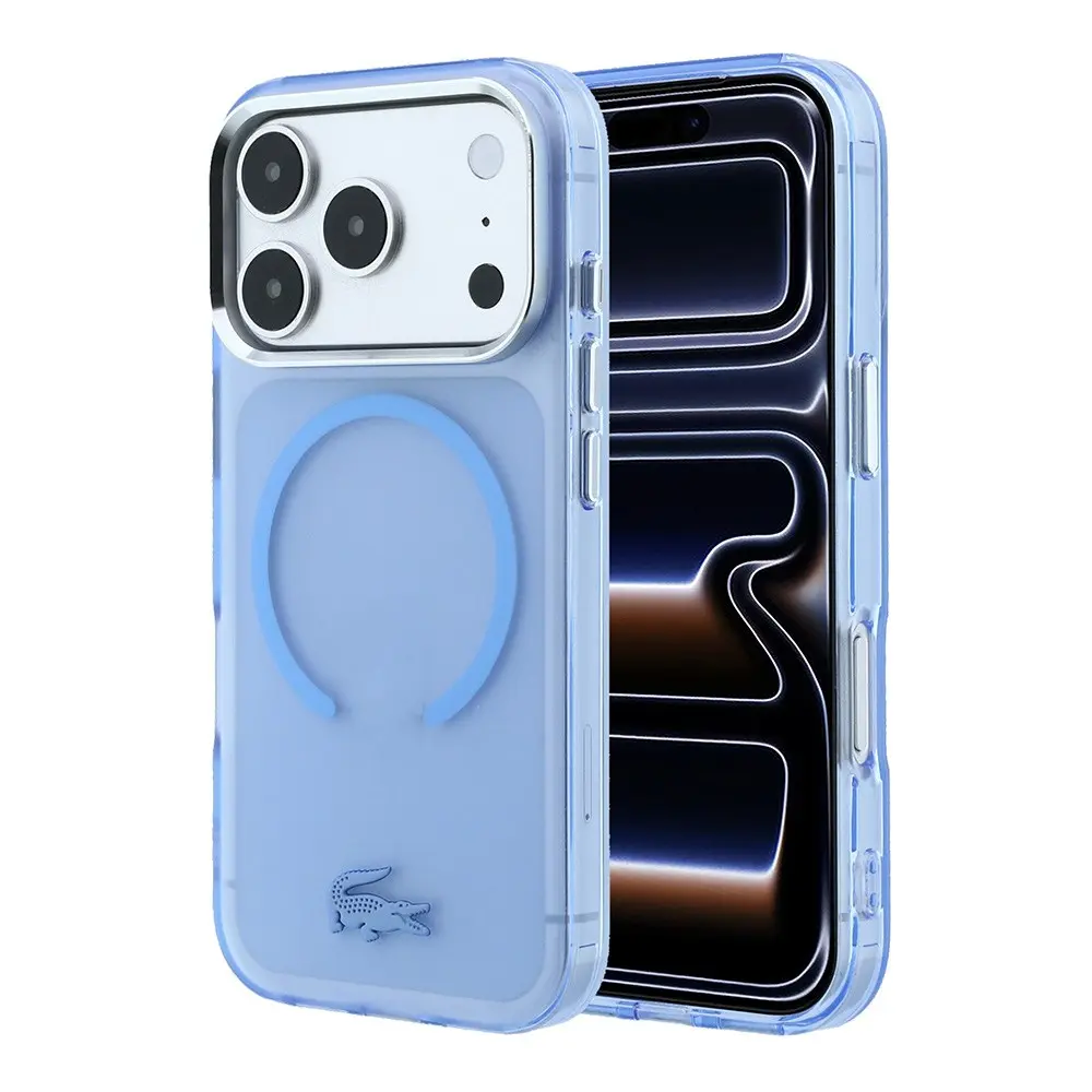 iPhone 18 Pro MagSafe Uyumlu IML Frosted Kılıf - Lacoste İkonik Timsah Logolu