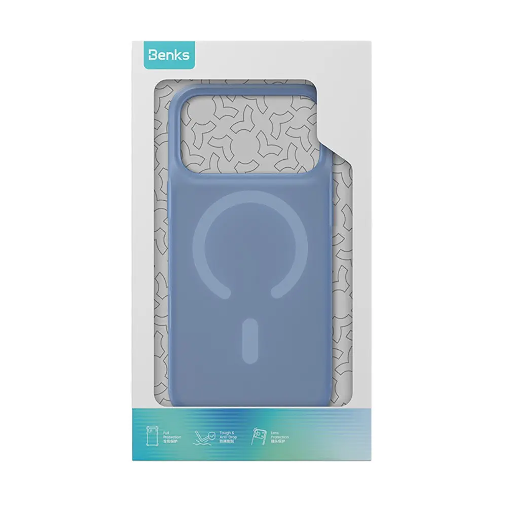 iPhone 18 Pro M-Safe Uyumlu Yarı Şeffaf Kılıf - Benks C-Magnet Lucid ArmorPro