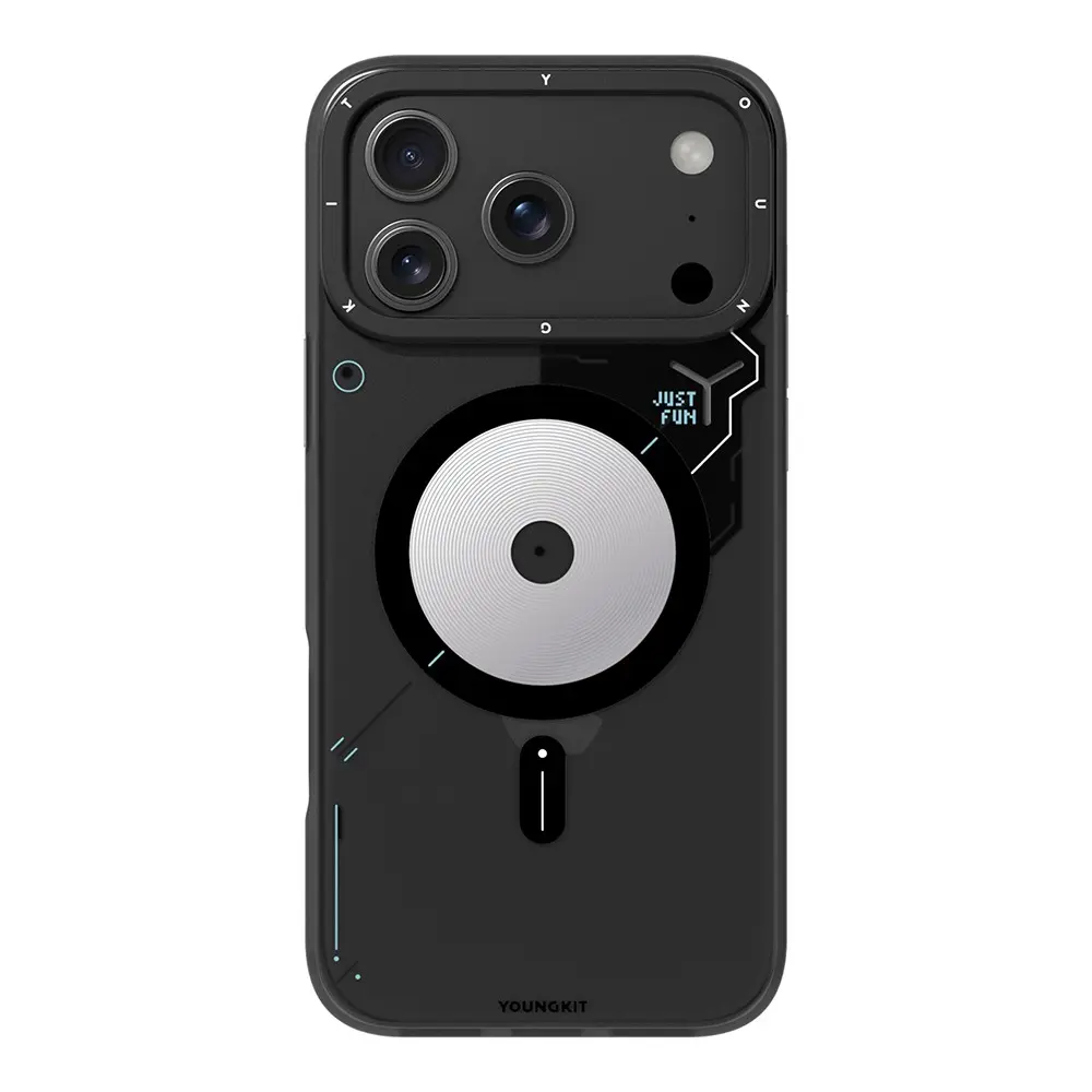 iPhone 18 Pro MagSafe Uyumlu Disk Desenli Kılıf - Youngkit Disc Battle