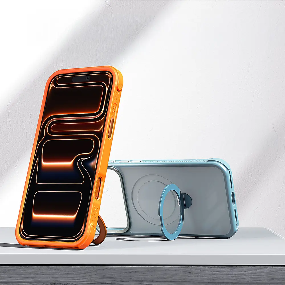 iPhone 18 Pro MagSafe Uyumlu Standlı Kılıf - Lenyes Eclat
