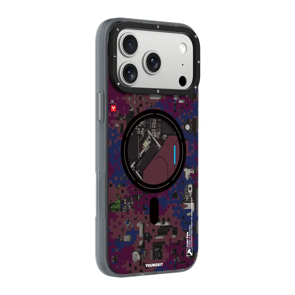 iPhone 18 Pro MagSafe Uyumlu Kamuflaj Desenli Kılıf - Youngkit Camouflage Sykell
