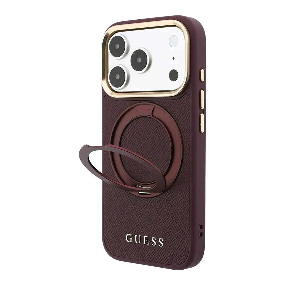 iPhone 18 Pro Max MagSafe Uyumlu 360 Derece Standlı Kılıf - Guess