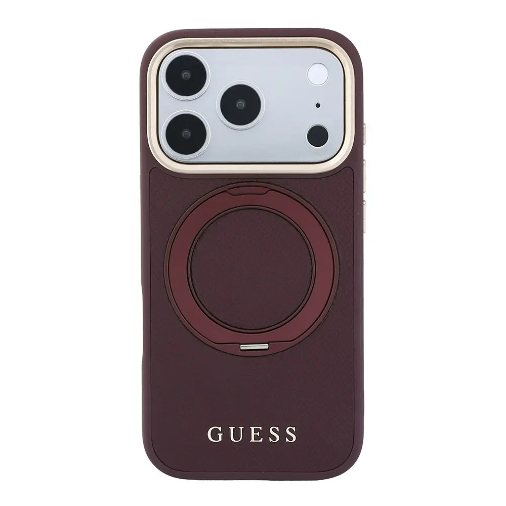 iPhone 18 Pro Max MagSafe Uyumlu 360 Derece Standlı Kılıf - Guess