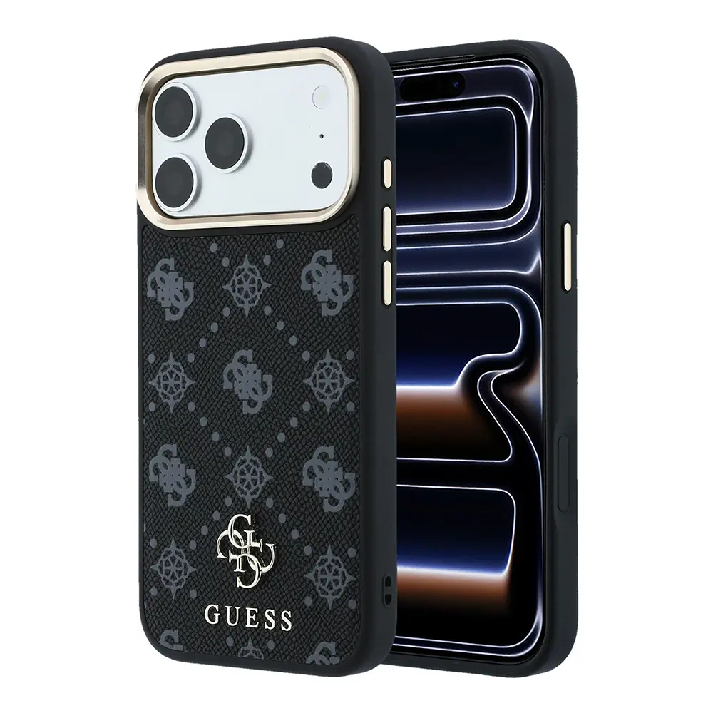 iPhone 18 Pro Max MagSafe Uyumlu PU Deri Kılıf - Guess Peony
