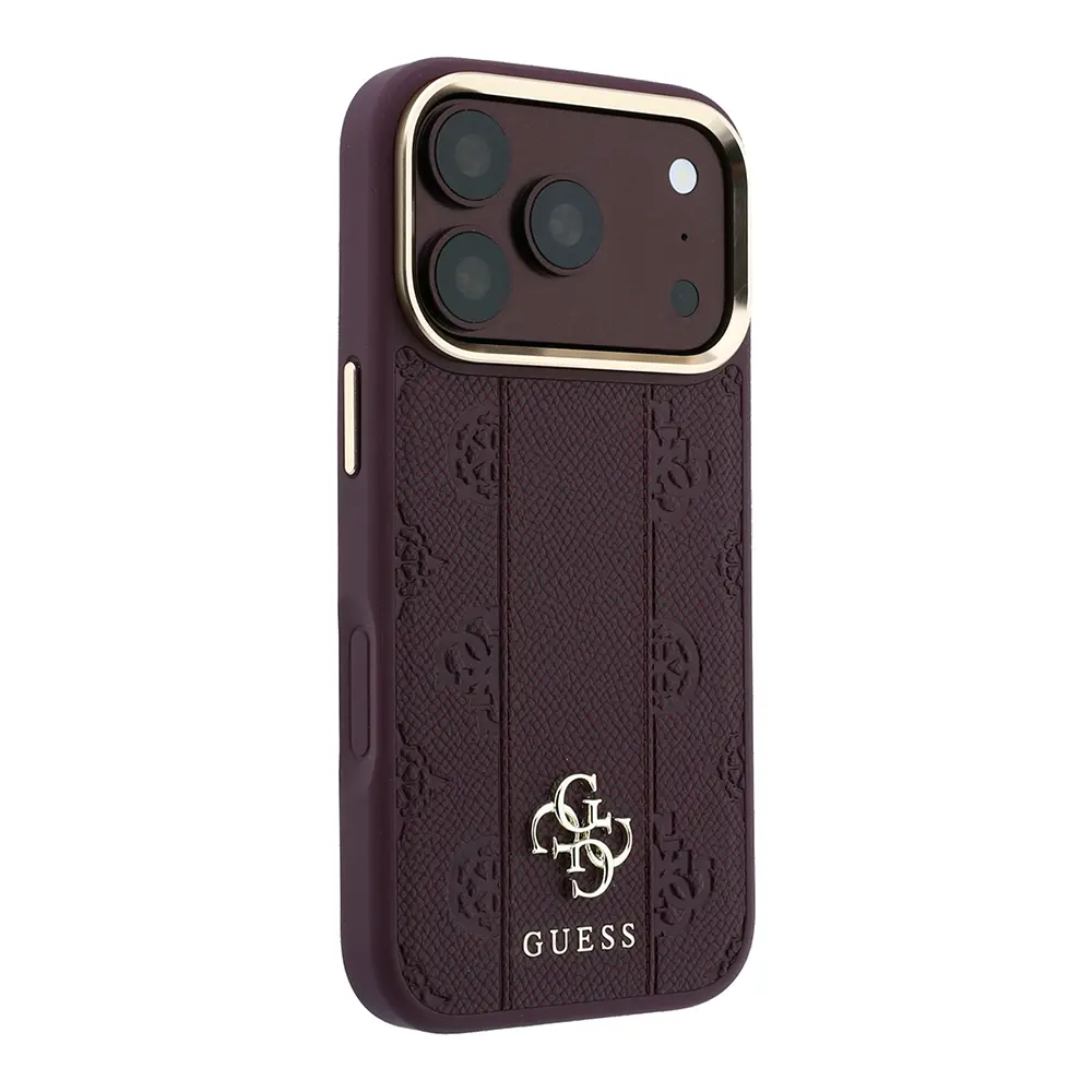 iPhone 18 Pro Max MagSafe Uyumlu Şeritli Peony Kılıf - Guess