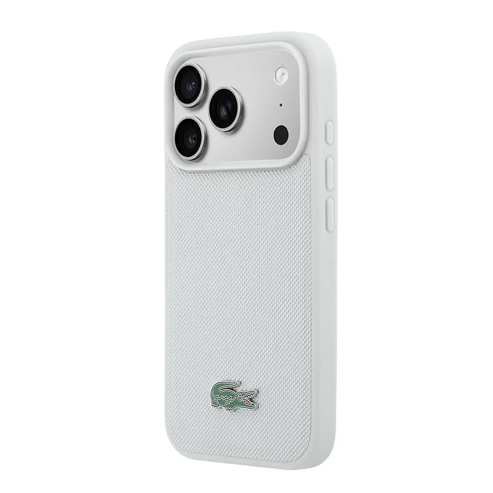 iPhone 18 Pro Max MagSafe Uyumlu PU Pike Desenli Kılıf - Lacoste