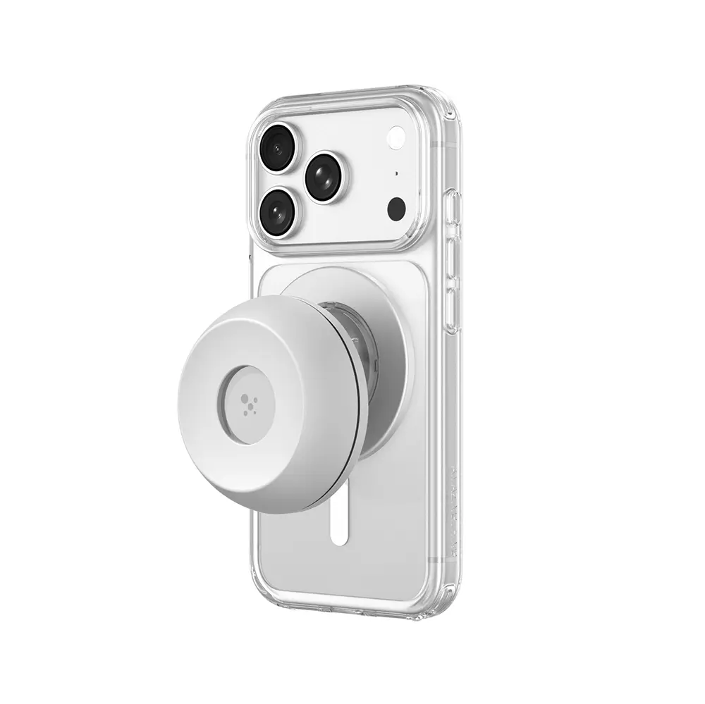 iPhone 18 Pro Max MagSafe Uyumlu Şeffaf Kılıf, Type-C Kulaklık ve Standlı Set - AmazingThing Minimal