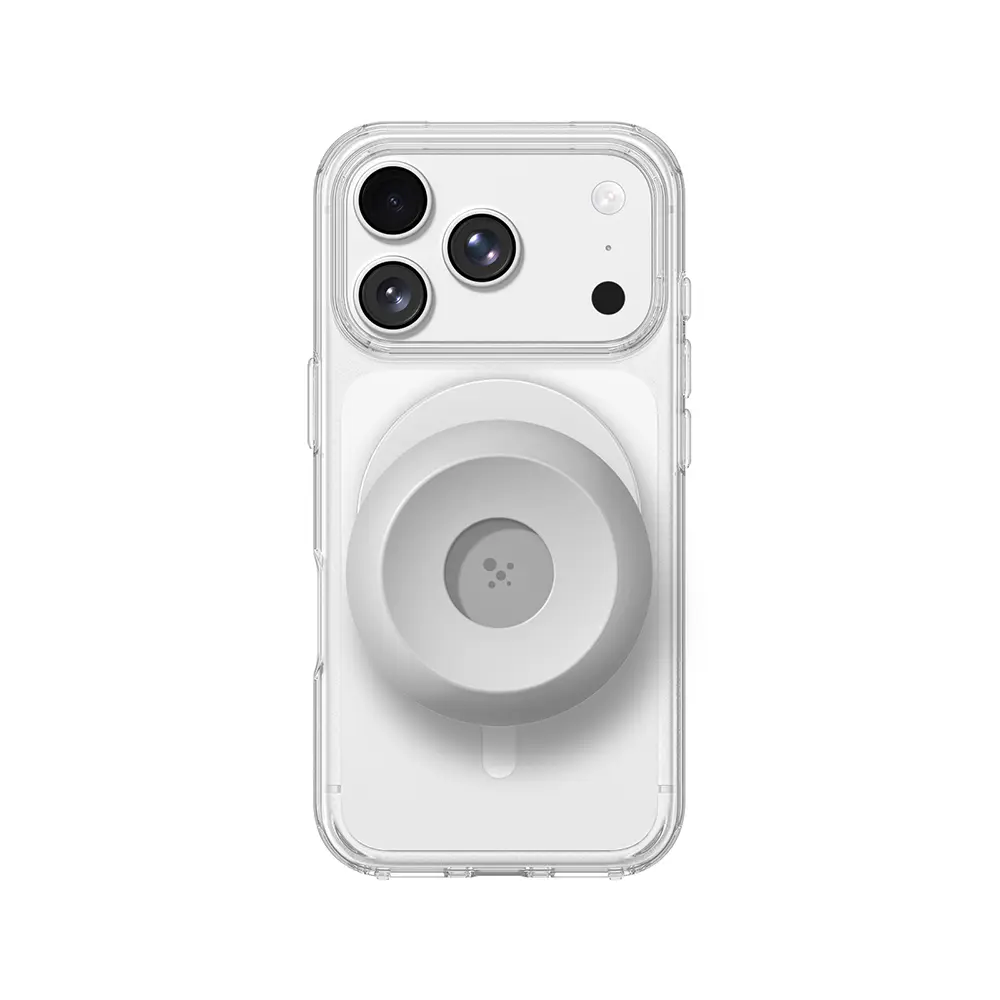 iPhone 18 Pro Max MagSafe Uyumlu Şeffaf Kılıf, Type-C Kulaklık ve Standlı Set - AmazingThing Minimal