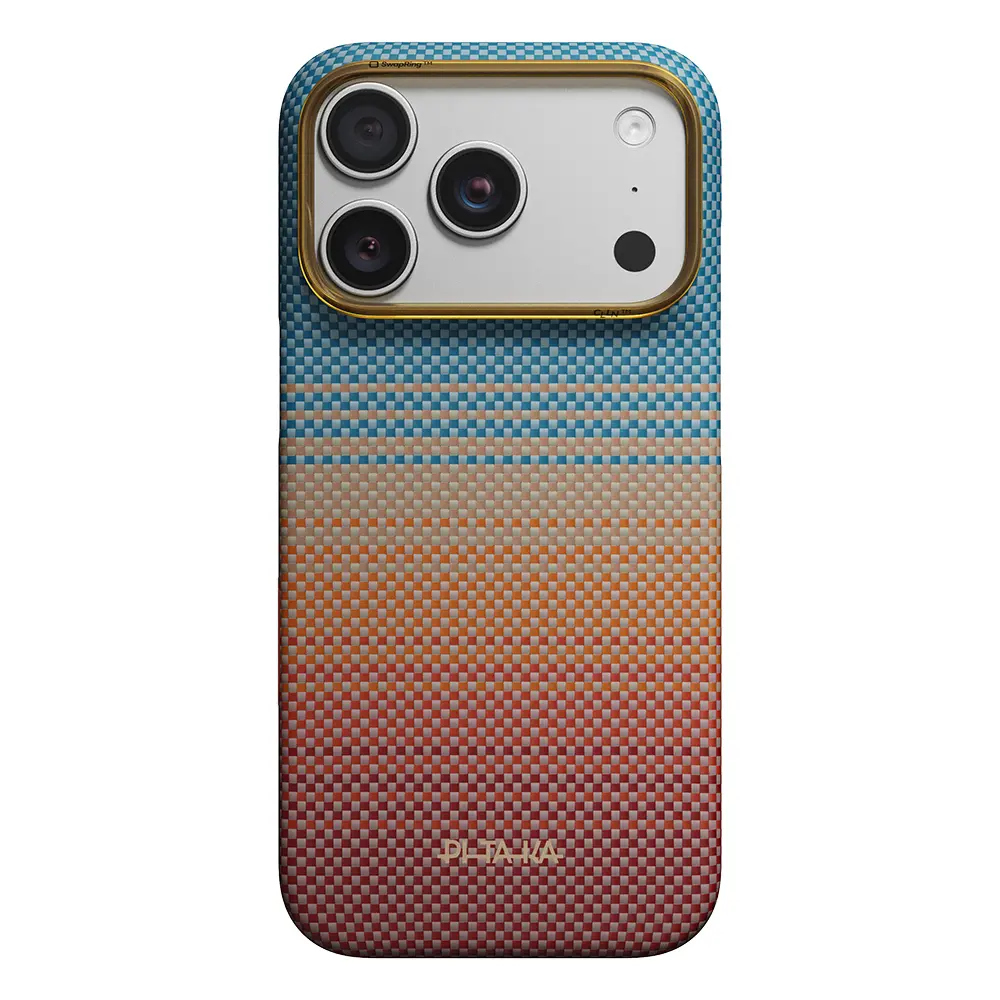 iPhone 18 Pro Max MagSafe Uyumlu Aramid Fiber Kılıf - Pitaka Sunset 2.0 California Dream