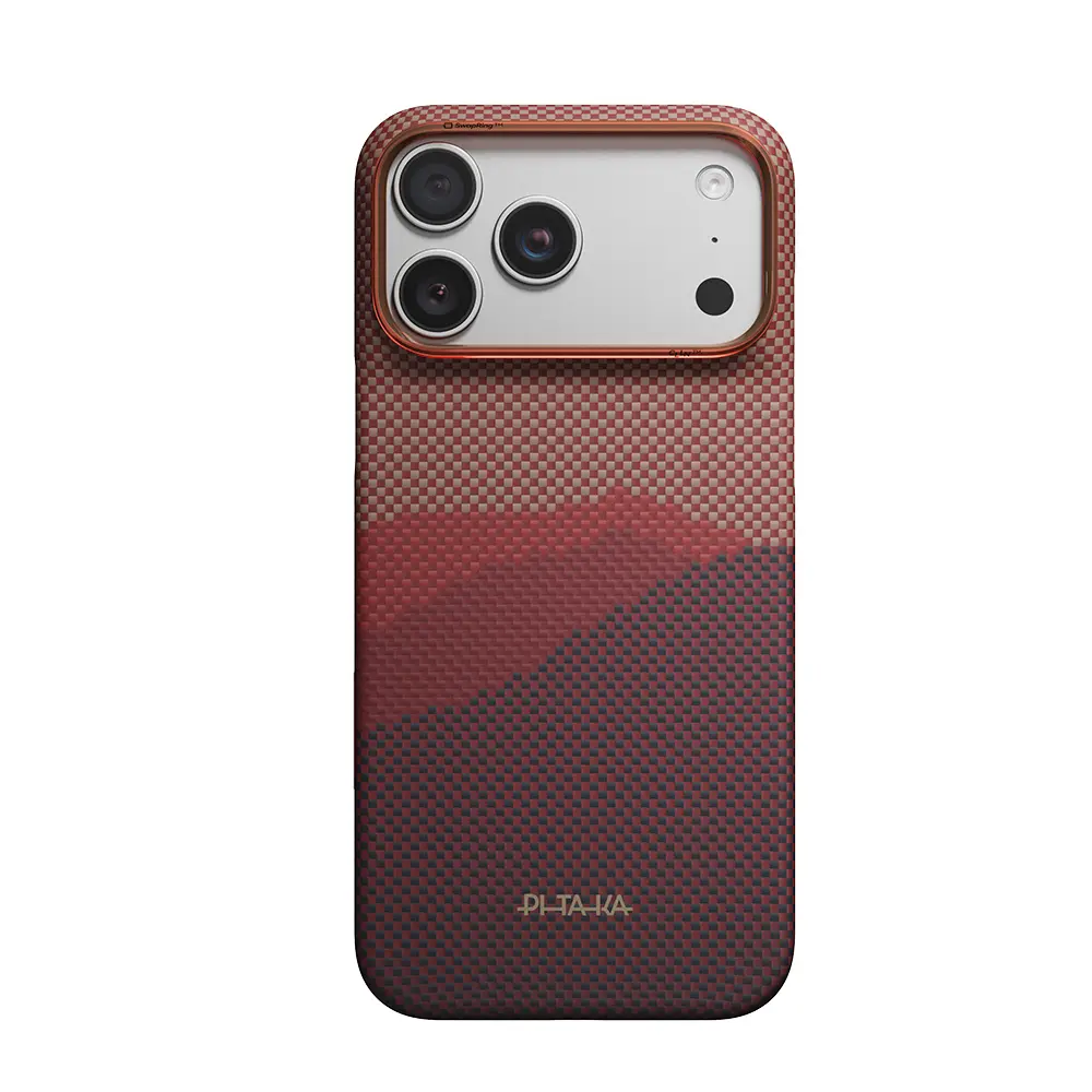 iPhone 18 Pro Max MagSafe Uyumlu Aramid Fiber Kılıf - Pitaka Tactile Woven Starpeak