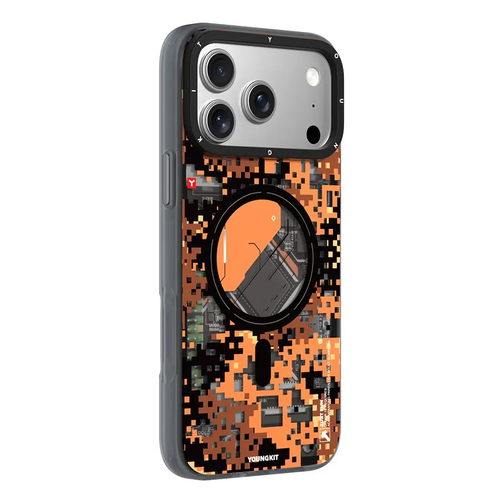 iPhone 18 Pro Max MagSafe Uyumlu Kamuflaj Kılıf - Youngkit Camouflage Sykell
