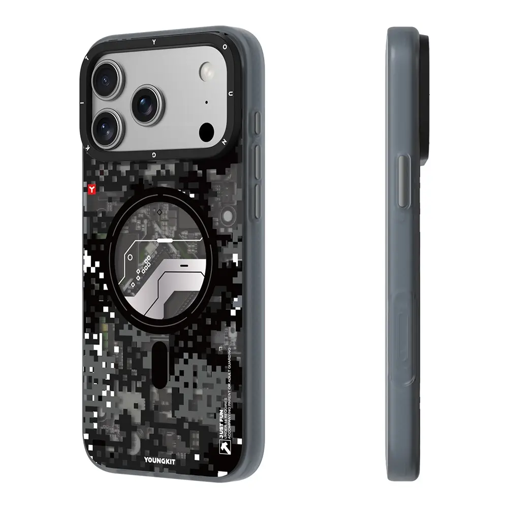 iPhone 18 Pro Max MagSafe Uyumlu Kamuflaj Kılıf - Youngkit Camouflage Sykell