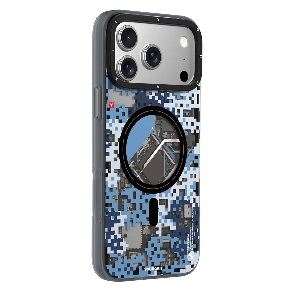 iPhone 18 Pro Max MagSafe Uyumlu Kamuflaj Kılıf - Youngkit Camouflage Sykell