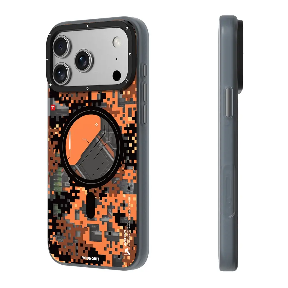 iPhone 18 Pro Max MagSafe Uyumlu Kamuflaj Kılıf - Youngkit Camouflage Sykell