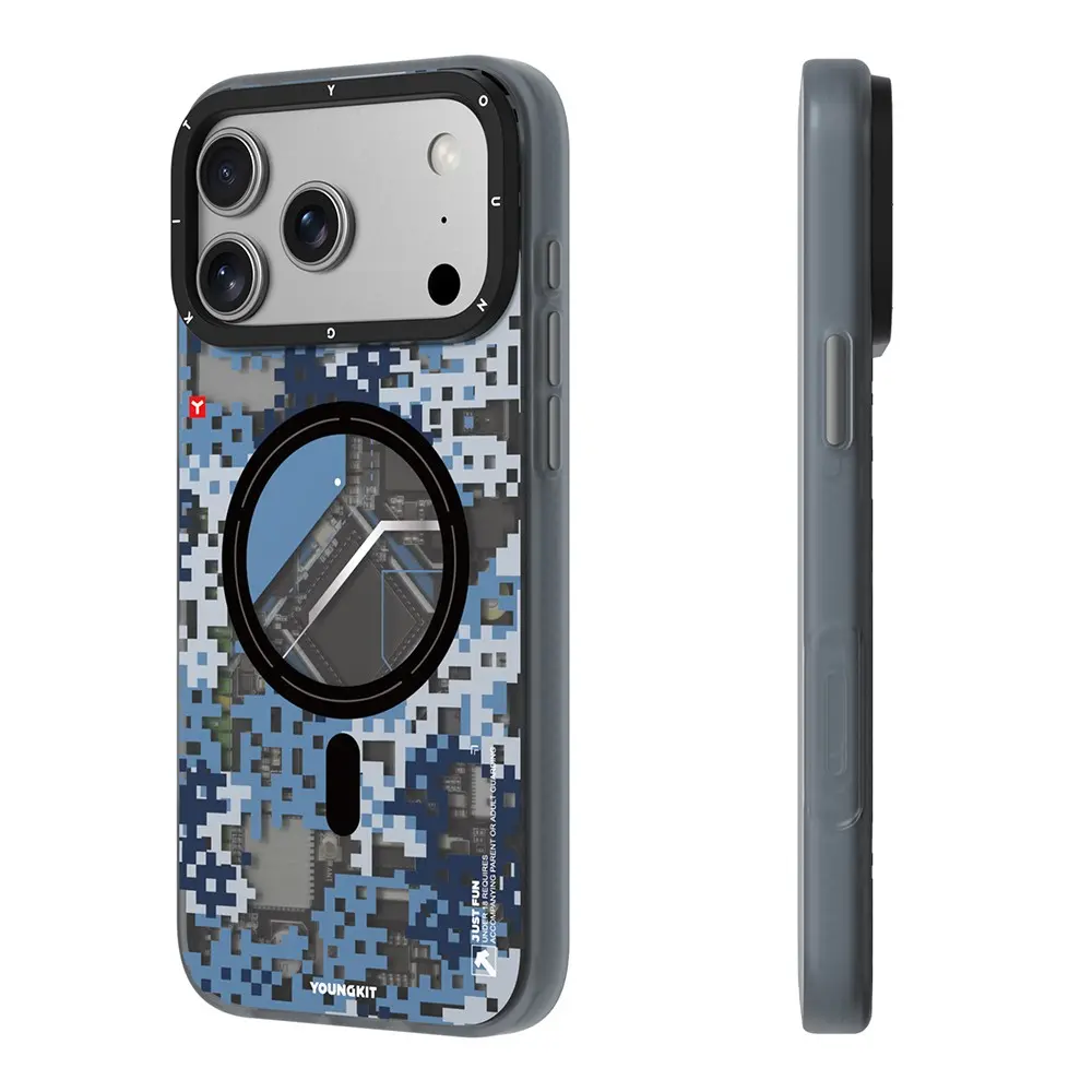 iPhone 18 Pro Max MagSafe Uyumlu Kamuflaj Kılıf - Youngkit Camouflage Sykell