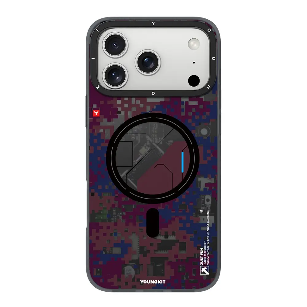 iPhone 18 Pro Max MagSafe Uyumlu Kamuflaj Kılıf - Youngkit Camouflage Sykell