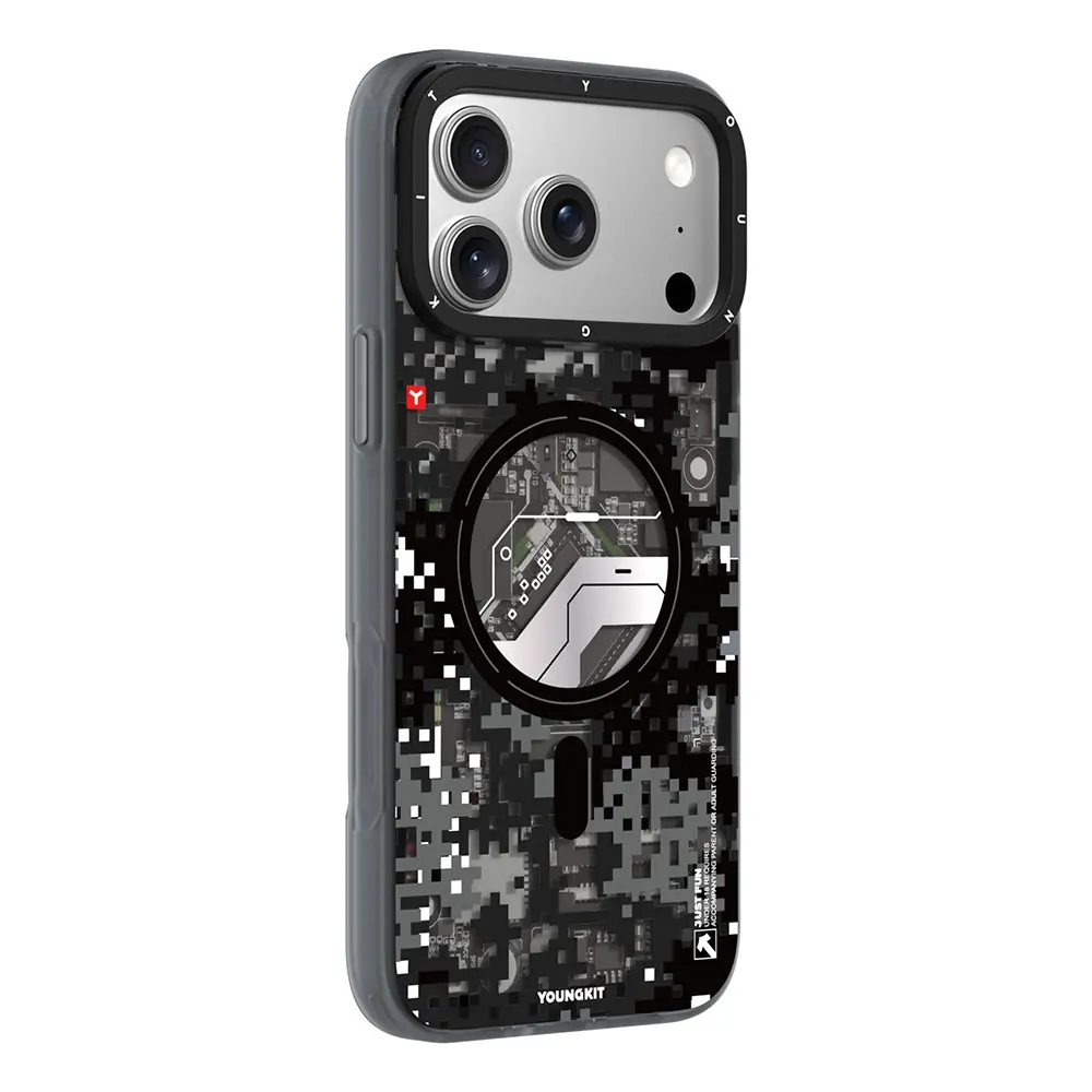iPhone 18 Pro Max MagSafe Uyumlu Kamuflaj Kılıf - Youngkit Camouflage Sykell