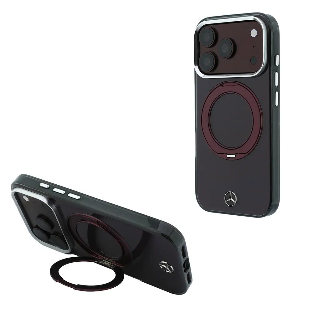 iPhone 18 Pro Max MagSafe Uyumlu 360 Derece Standlı Kılıf - Mercedes Benz