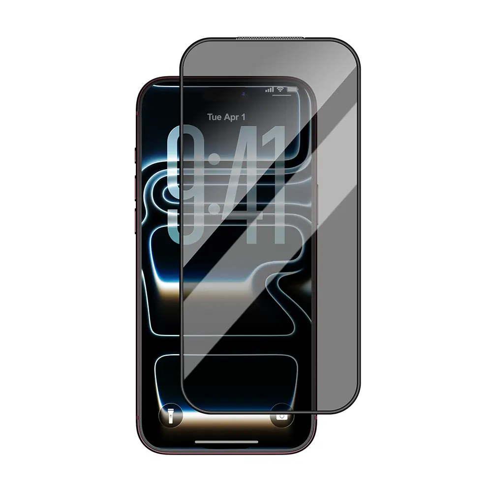 iPhone 18 Pro Max Gizlilik Filtreli Temperli Cam Ekran Koruyucu - Wiwu GT-028 iPrivacy