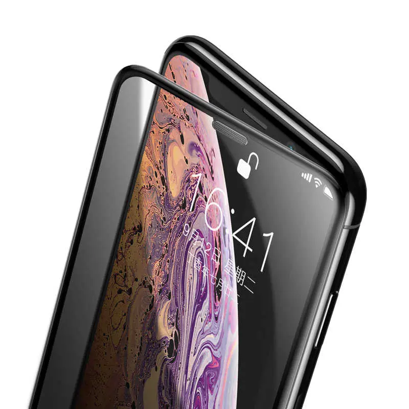 iPhone 12 Gizlilik Ekran Koruyucu, 0.3 mm Tam Kaplamalı - Benks V Pro