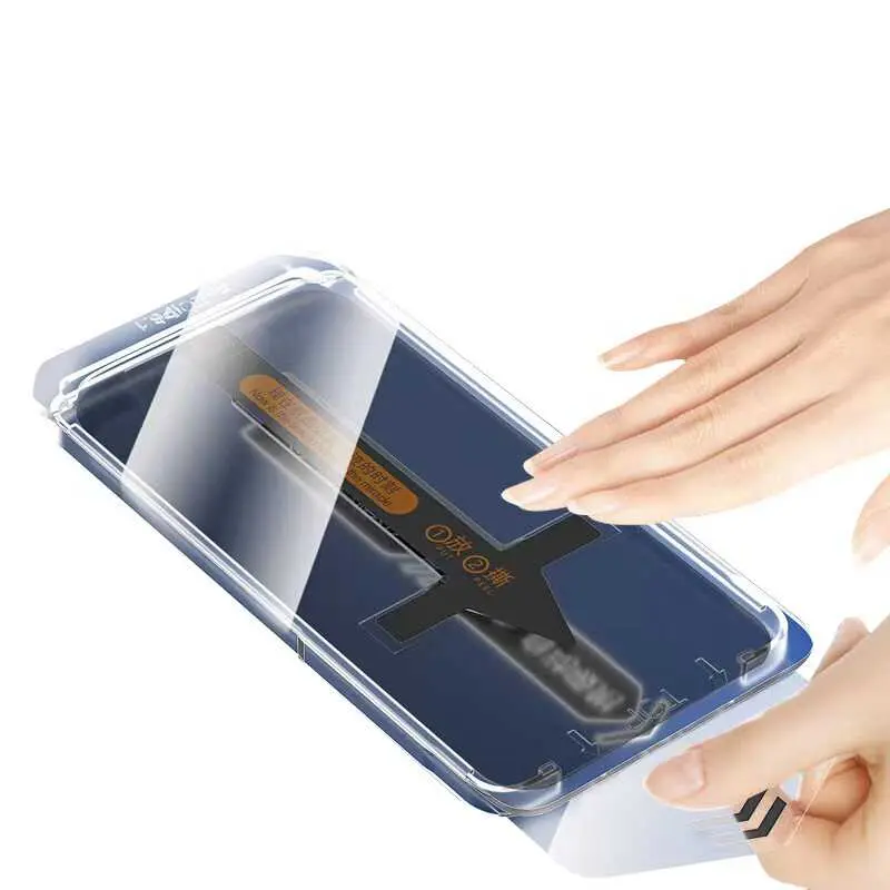 iPhone 12 Hayalet Ekran Koruyucu, Toz Önleyici Temperli Cam - Zore