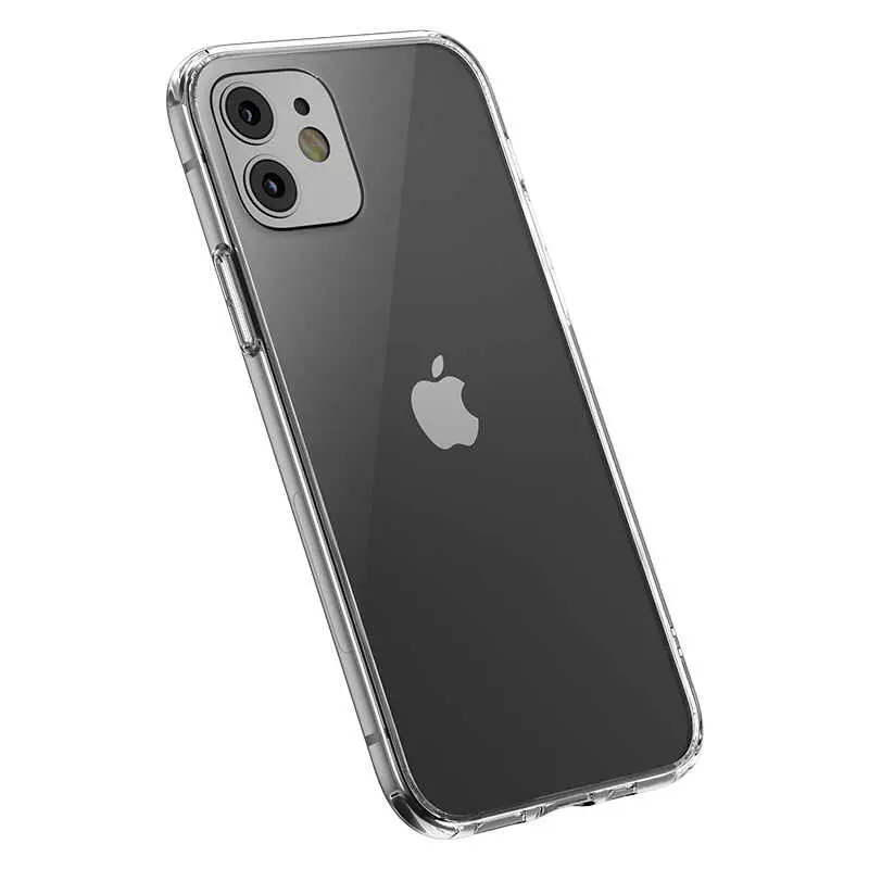 iPhone 12 Şeffaf Cam Arka Yüzeyli Kılıf - Benks Magic Crystal