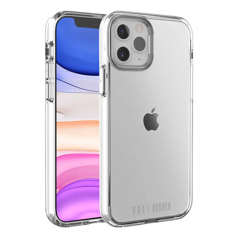 iPhone 12 Pro Şeffaf Kılıf - Ugly Rubber Pure Kapak