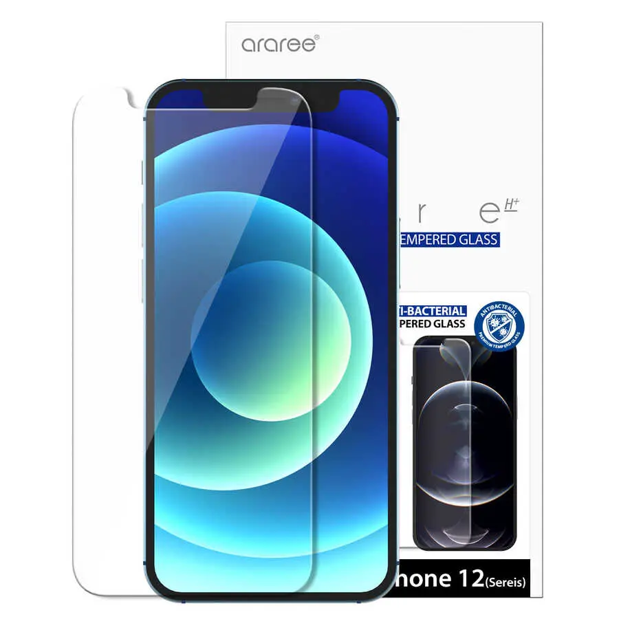 iPhone 12 Pro Temperli Cam Ekran Koruyucu - Araree Subcore