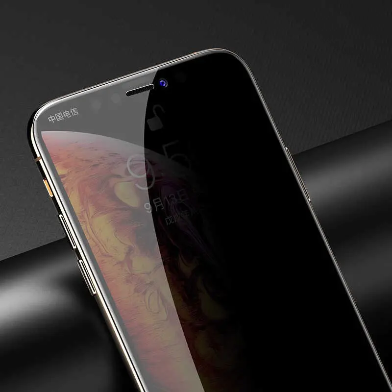 iPhone 12 Pro 5D Privacy Cam Ekran Koruyucu - Davin
